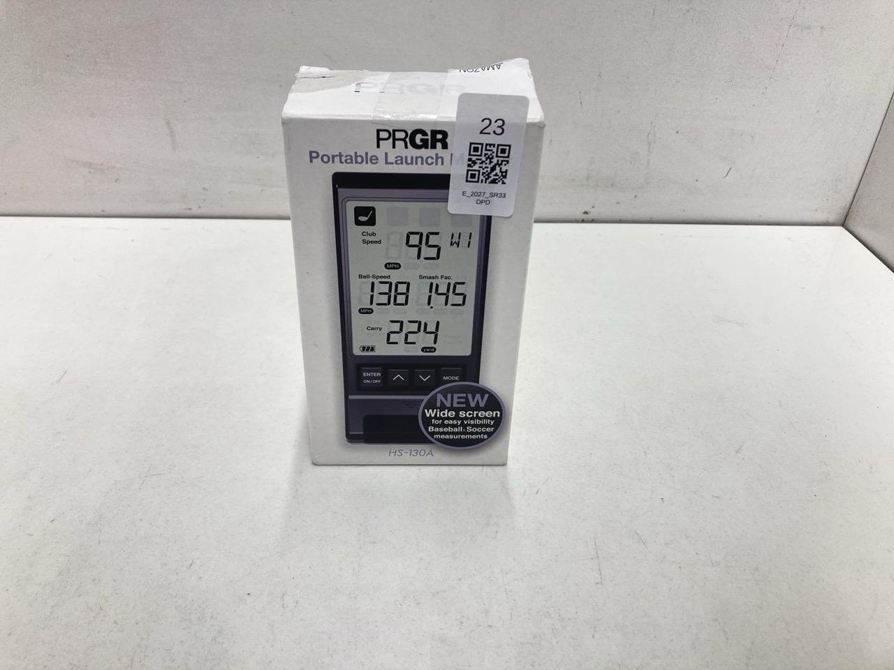 Lot 23  
            Edinburgh SR33 - Delivery Only 

                
PRGR PORTABLE LAUNCH MONITOR FOR GOLF: LOCATION - TOP 50 RACK