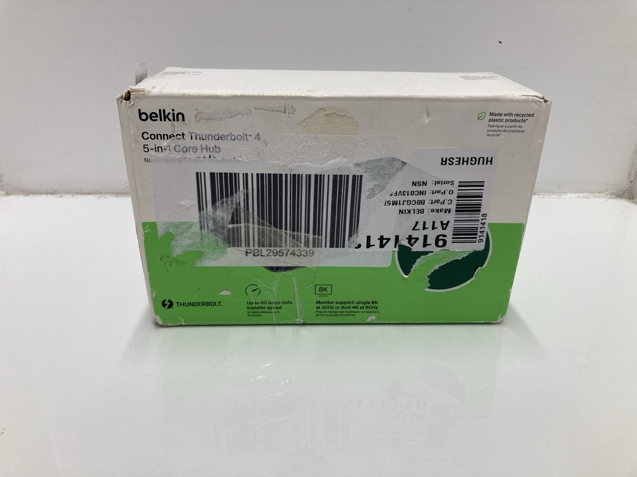 Lot 34  
            Edinburgh SR33 - Delivery Only 

                
BELKIN CONNECT THUNDERBOLT 4 5 IN 1 CORE HUB: LOCATION - TOP 50 RACK