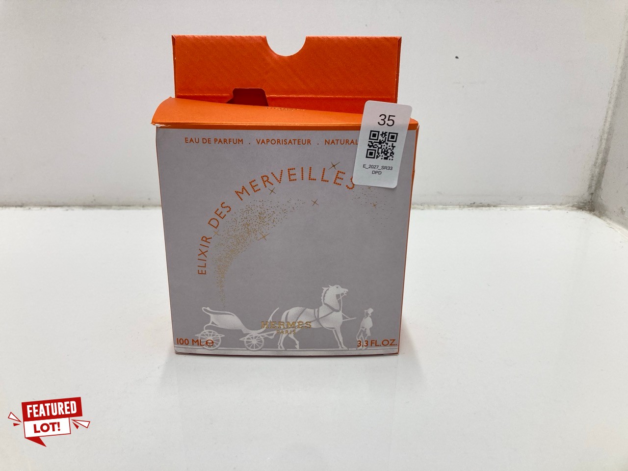Lot 35  
            Edinburgh SR33 - Delivery Only 

                
HERMES UNISEX VAPORIZADOR HERMES PARIS ELIXIR DES MERVEILLES EAU DE PARFUM 100ML ...