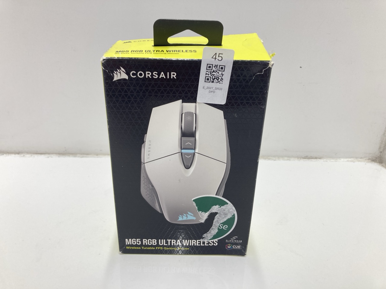 Lot 45  
            Edinburgh SR33 - Delivery Only 

                
CORSAIR M65 RGB ULTRA WIRELESS, TUNABLE FPS WIRELESS GAMING MOUSE (SUB-1MS SLIPST...