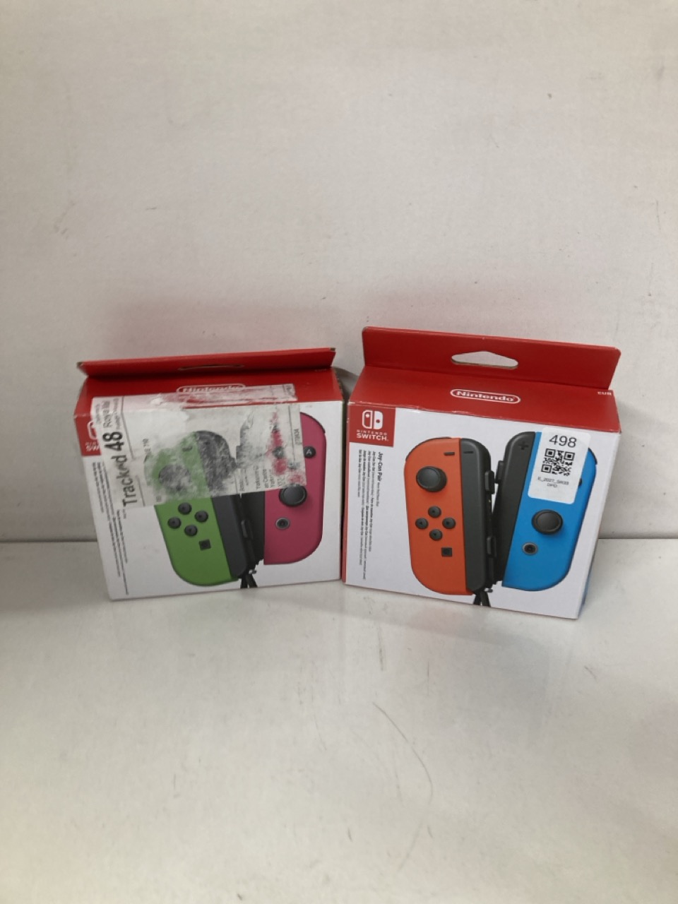 Lot 498  
            Edinburgh SR33 - Delivery Only 

                
NINTENDO JOY-CON PAIR GREEN/PINK, BLUETOOTH (NINTENDO SWITCH) + NINTENDO JOY-CON ...