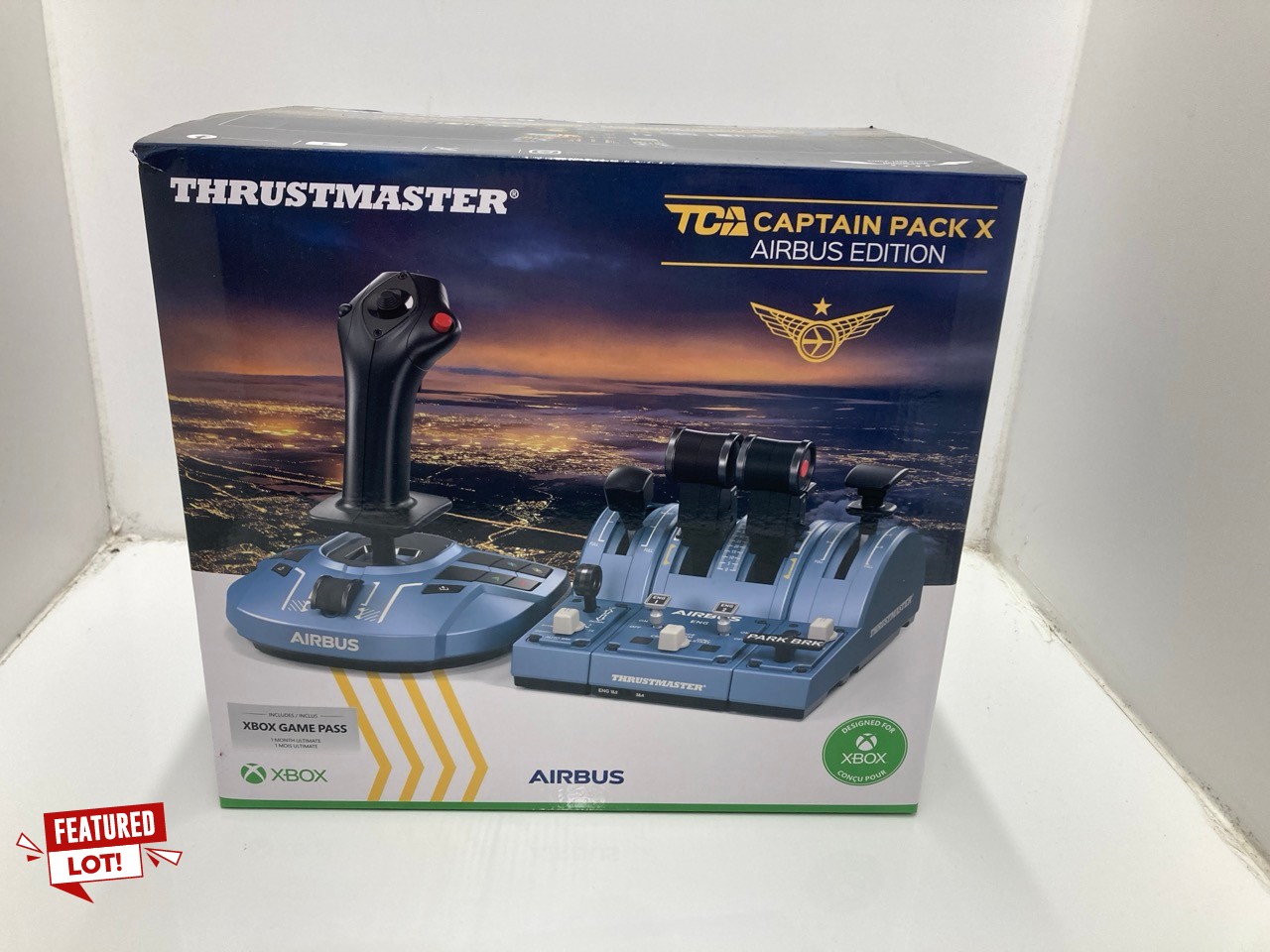 Lot 49  
            Edinburgh SR33 - Delivery Only 

                
THRUSTMASTER TCA CAPTAIN PACK X AIRBUS EDITION FLIGHT CONTROLS - RRP £199: LOCATI...