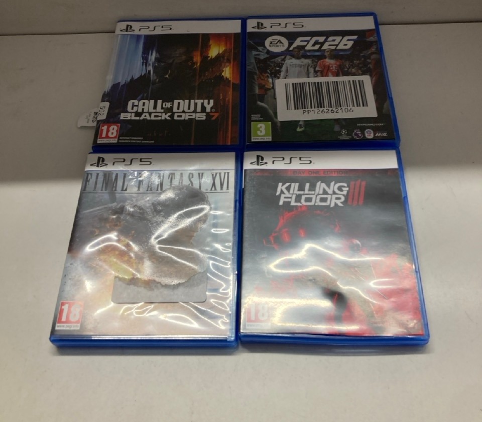 Lot 502  
            Edinburgh SR33 - Delivery Only 

                
QUANTITY OF TECH & GAMING ITEMS TO INCLUDE EA SPORTS FC 26 STANDARD EDITION PS5 |...