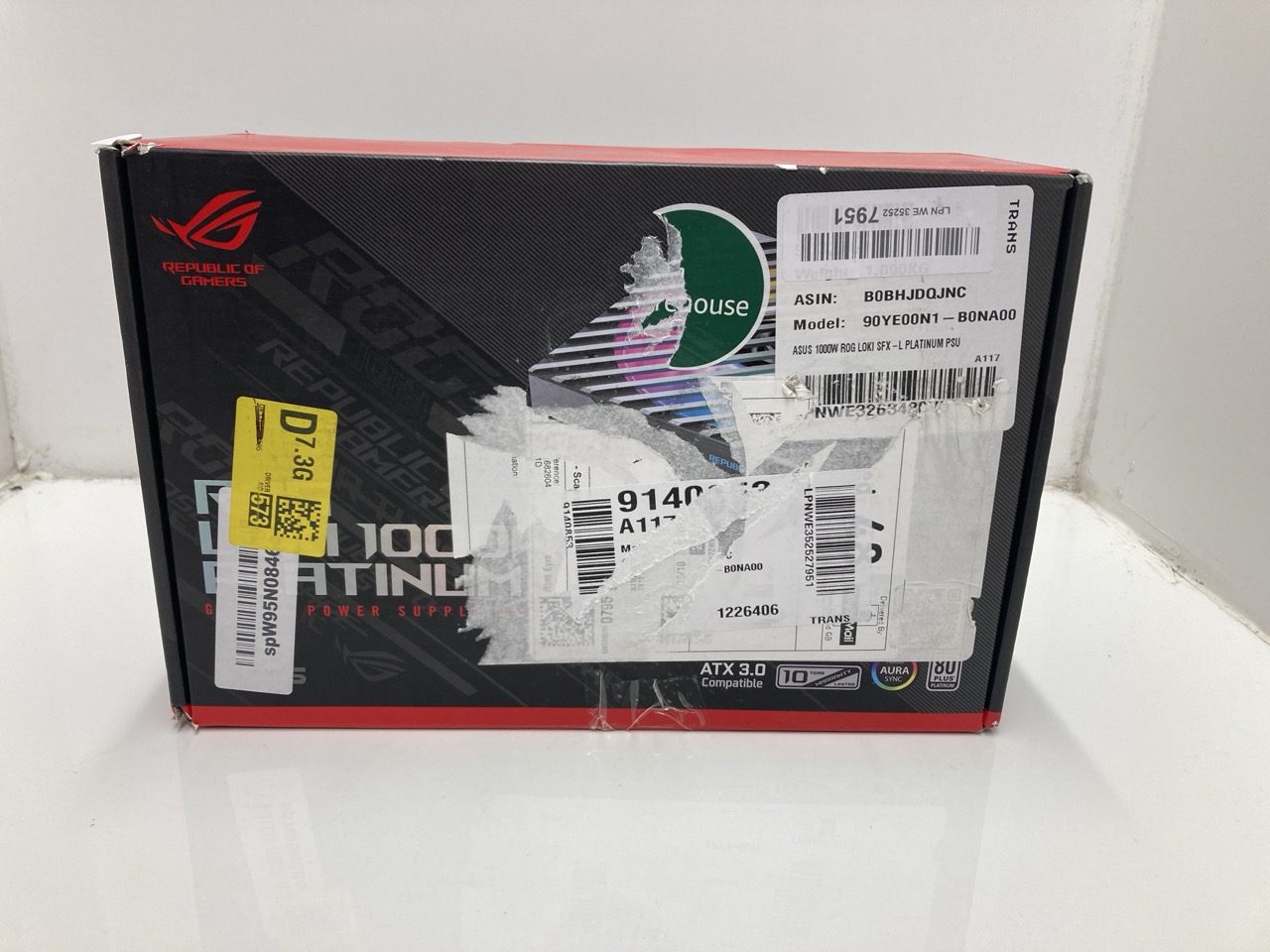 Lot 50  
            Edinburgh SR33 - Delivery Only 

                
ASUS ROG LOKI SFX L 1000W PLATINUM (FULLY MODULAR POWER SUPPLY, 80+ PLATINUM, 120...