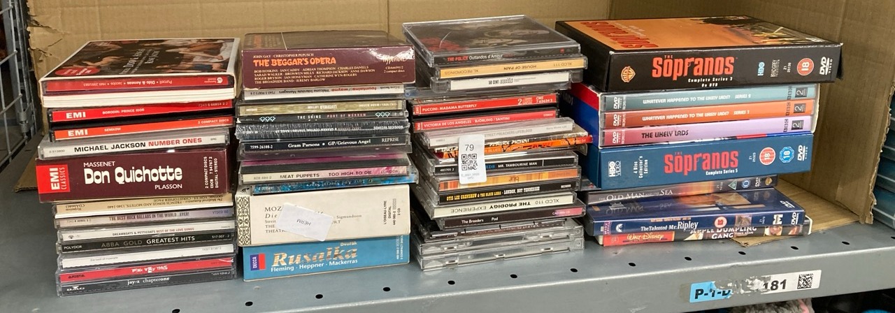 Lot 79  
            Edinburgh SR33 - Delivery Only 

                
QUANTITY OF TV & AUDIO ITEMS TO INCLUDE PINK FLOYD - THE WALL [DVD] [1982] [2000]...