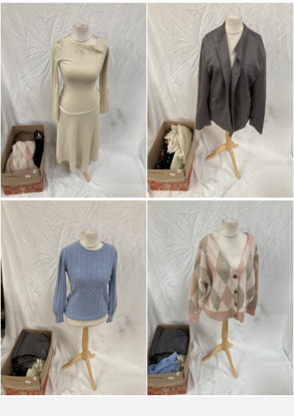 Lot 128  
            Edinburgh SR33 - Delivery Only 

                
1 BOX OF LADIES CLOTHING TO INCLUDE ZARA KNIT DRESS SIZE M: LOCATION - B RACK