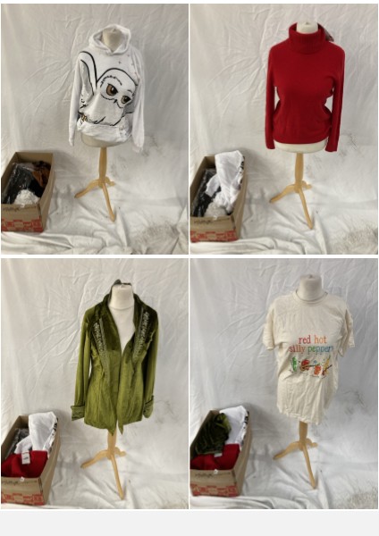 Lot 146  
            Edinburgh SR33 - Delivery Only 

                
1 BOX OF LADIES CLOTHING TO INCLUDE LANDS END RED JUMPER SIZE S: LOCATION - B RACK
