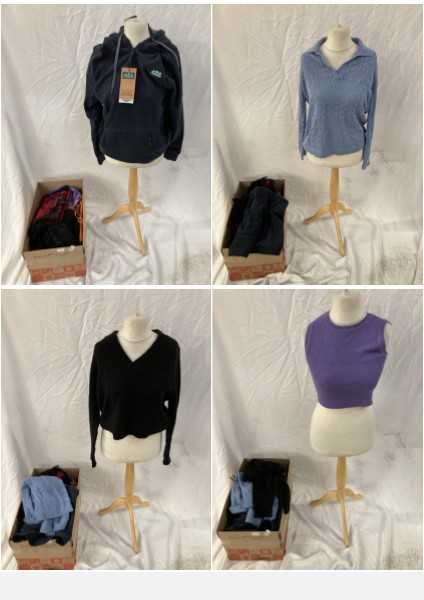 Lot 147  
            Edinburgh SR33 - Delivery Only 

                
1 BOX OF LADIES CLOTHING TO INCLUDE FAT FACE BLUE JUMPER SIZE UK 12: LOCATION - B...