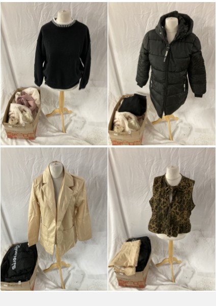 Lot 163  
            Edinburgh SR33 - Delivery Only 

                
1 BOX OF LADIES CLOTHING TO INCLUDE ANIMAL PRINT TOP SIZE XL: LOCATION - B RACK