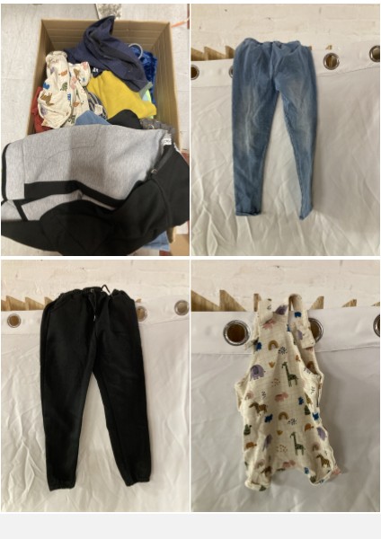 Lot 170  
            Edinburgh SR33 - Delivery Only 

                
1 BOX OF KIDS CLOTHING TO INCLUDE JOULES TROUSERS AGE 7 YEARS: LOCATION - B RACK