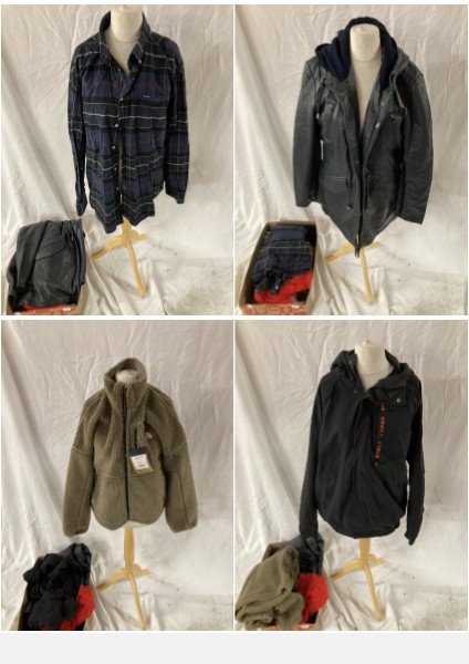 Lot 175  
            Edinburgh SR33 - Delivery Only 

                
1 BOX OF MENS CLOTHING TO INCLUDE NIKE AIR MAX JACKET SIZE L: LOCATION - B RACK