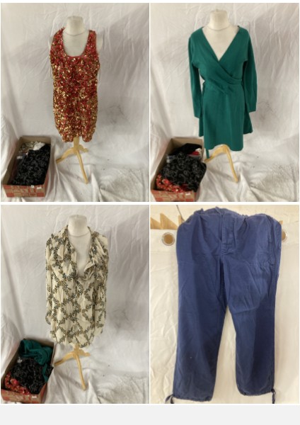 Lot 176  
            Edinburgh SR33 - Delivery Only 

                
1 BOX OF LADIES CLOTHING TO INCLUDE FRENCH CONNECTION SEQUIN TOP SIZE M: LOCATION...