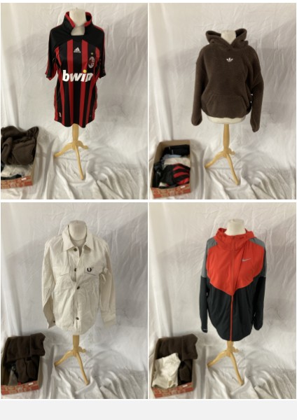 Lot 178  
            Edinburgh SR33 - Delivery Only 

                
1 BOX OF MENS CLOTHING TO INCLUDE NIKE RUNNING JACKET SIZE L: LOCATION - B RACK