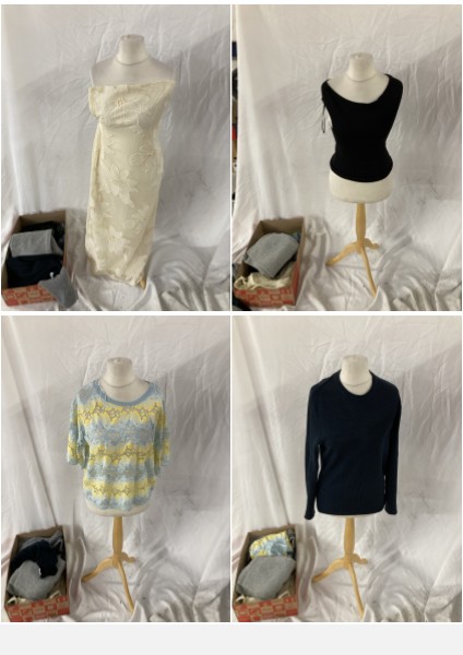 Lot 179  
            Edinburgh SR33 - Delivery Only 

                
1 BOX OF LADIES CLOTHING TO INCLUDE ZARA JUMPER SIZE M: LOCATION - B RACK