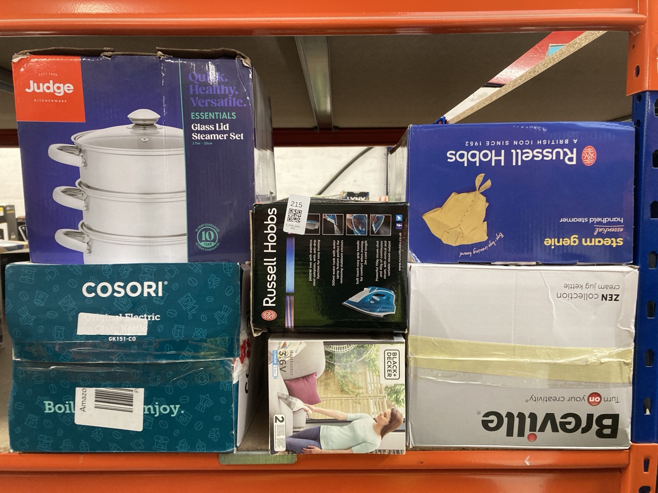 Lot 215  
            Edinburgh SR33 - Delivery Only 

                
QUANTITY OF KITCHEN & APPLIANCES ITEMS TO INCLUDE RUSSELL HOBBS STEAM GENIE HANDH...