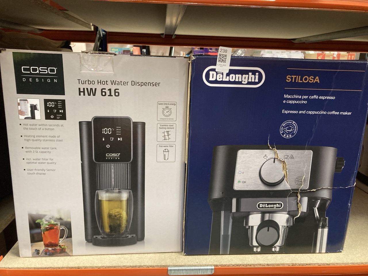 Lot 238  
            Edinburgh SR33 - Delivery Only 

                
CASO DESIGN HW 616 HOT WATER DISPENSER, 2.5L INSTANT BOILING WATER DISPENSER, WAT...