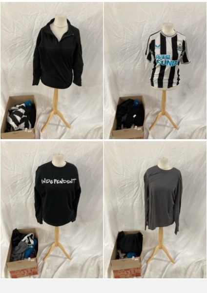 Lot 244  
            Edinburgh SR33 - Delivery Only 

                
1 BOX OF MENS CLOTHING TO INCLUDE REISS LONG SLEEVE POLO  SIZE XL: LOCATION - C RACK