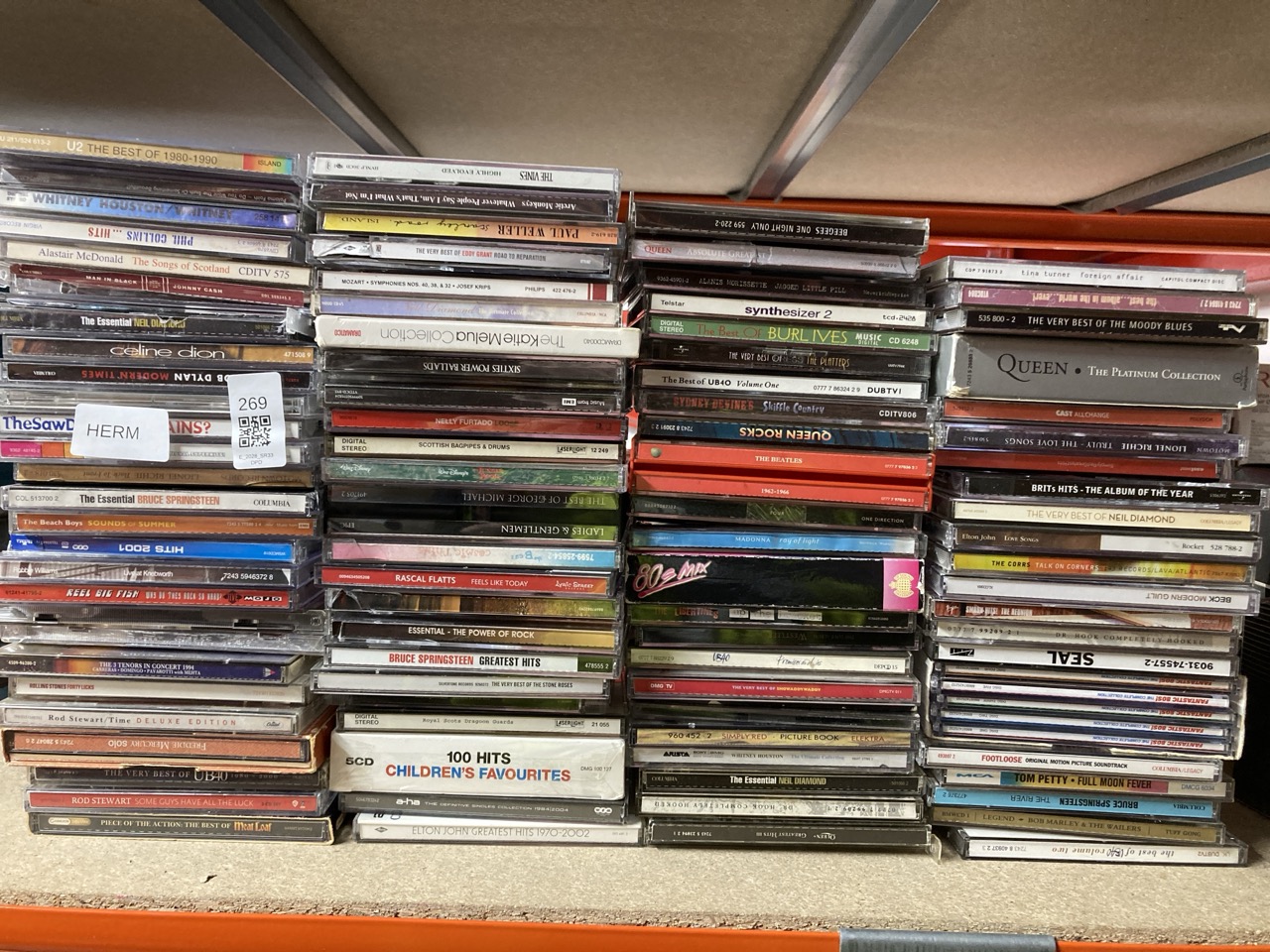 Lot 269  
            Edinburgh SR33 - Delivery Only 

                
QUANTITY OF CD ITEMS TO INCLUDE THE BEST OF: 1980-1990 CD: LOCATION - C RACK
