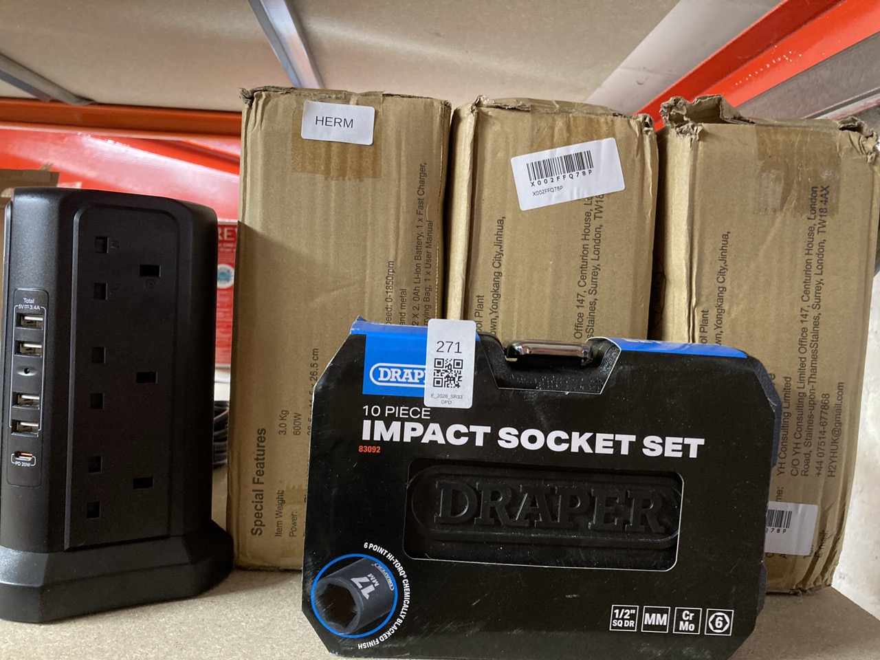 Lot 271  
            Edinburgh SR33 - Delivery Only 

                
QUANTITY OF TOOLS & HOME IMPROVEMENT ITEMS TO INCLUDE DRAPER 83092 410/10/MM 1/2"...