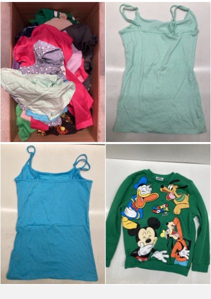 Lot 302  
            Edinburgh SR33 - Delivery Only 

                
QUANTITY OF KIDS CLOTHING TO INCLUDE MICKEY AND FRIENDS GREEN JUMPER AGE 7-8: LOC...