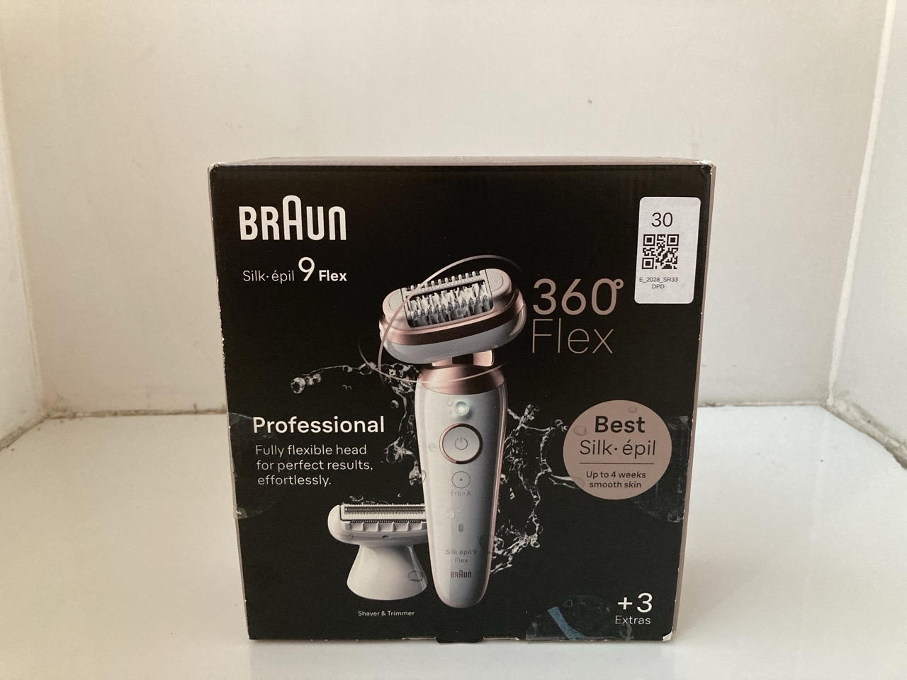 Lot 30  
            Edinburgh SR33 - Delivery Only 

                
BRAUN SILK-ÉPIL 9 FLEX, EPILATOR WITH 360 DEGREE FLEXIBLE HEAD FOR EASY HAIR REMO...