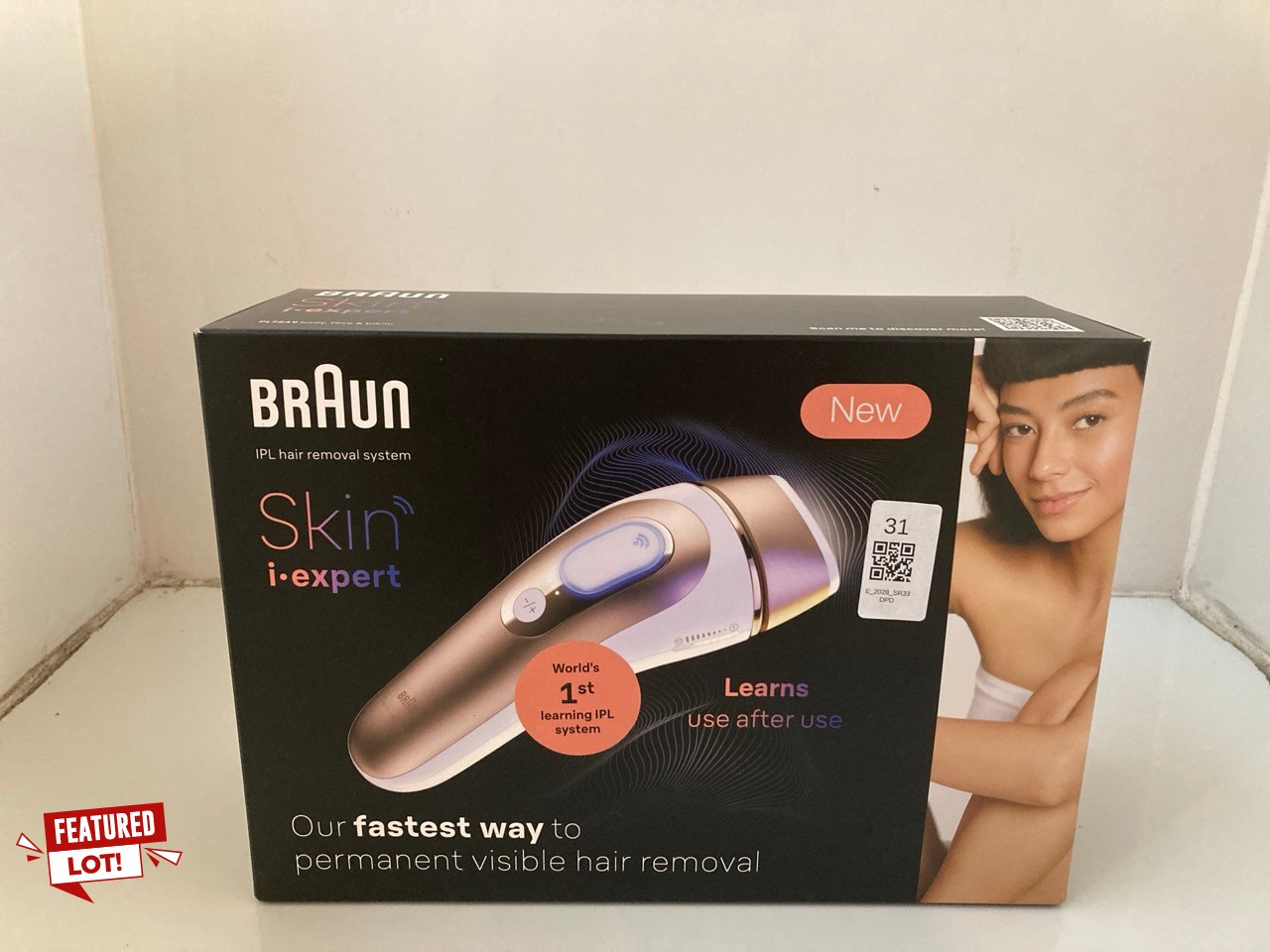 Lot 31  
            Edinburgh SR33 - Delivery Only 

                
BRAUN SMART IPL SKIN I EXPERT, AT HOME HAIR REMOVAL, ALTERNATIVE FOR LASER HAIR R...
