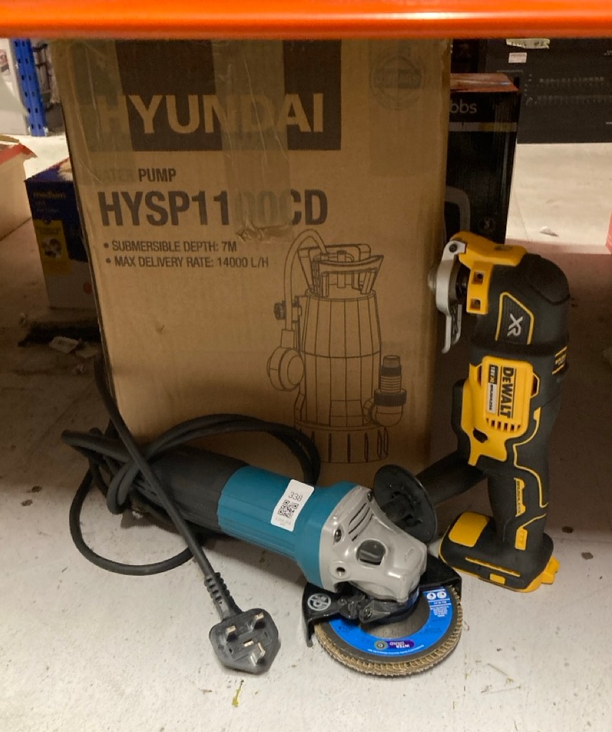 Lot 338  
            Edinburgh SR33 - Delivery Only 

                
QUANTITY OF TOOLS & HOME IMPROVEMENT ITEMS TO INCLUDE MAKITA ANGLE GRINDER 18+ ID...