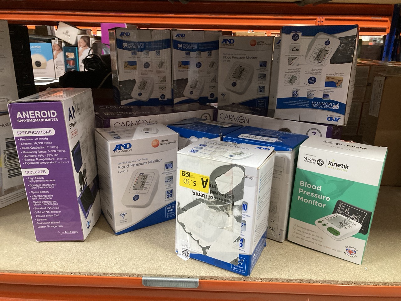 Lot 352  
            Edinburgh SR33 - Delivery Only 

                
QUANTITY OF HEALTH & BEAUTY ITEMS TO INCLUDE A&D MEDICAL UA-611 BLOOD PRESSURE MO...