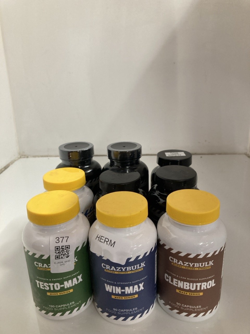 Lot 377  
            Edinburgh SR33 - Delivery Only 

                
QUANTITY OF SUPPLEMENT ITEMS TO INCLUDE CRAZY BULK FOOD SUPPLEMENTS : LOCATION - ...