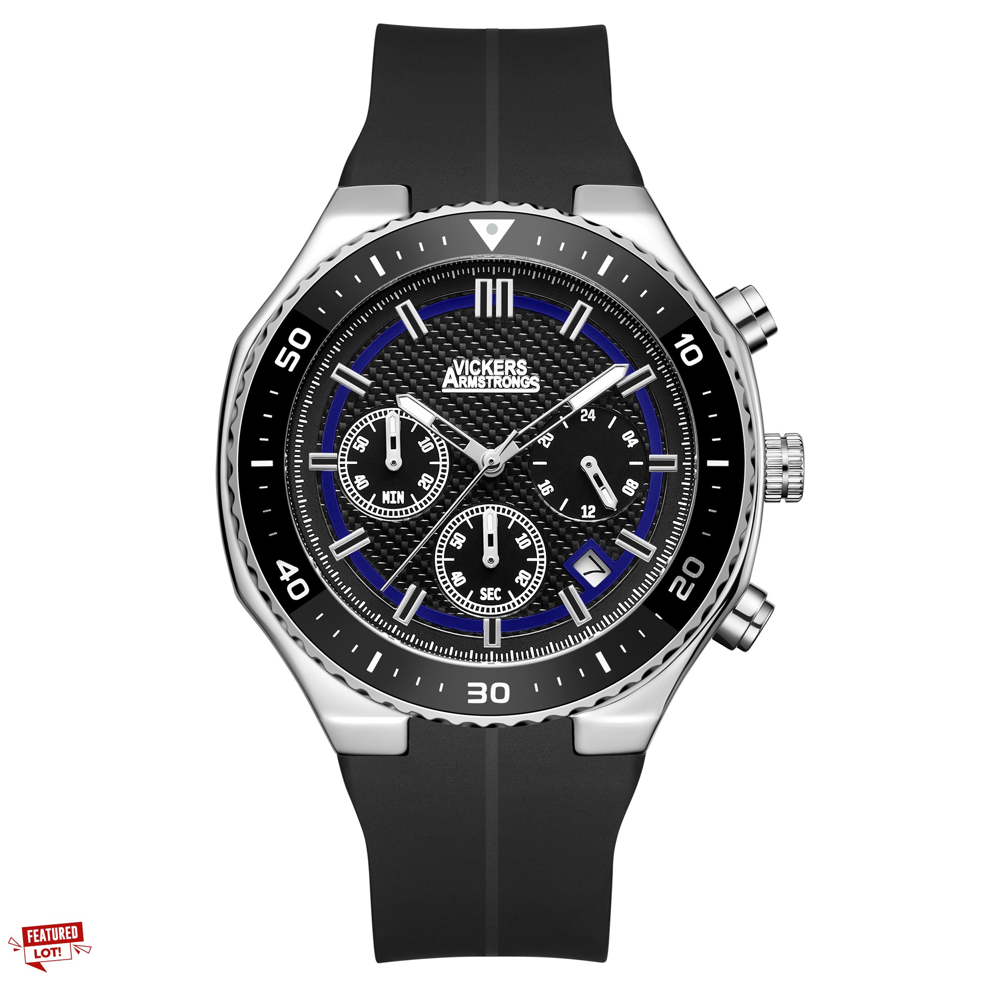 Lot 3  
            Edinburgh SR33 - Delivery Only 

                
VICKERS ARMSTRONG LIMITED EDITION HAND ASSEMBLED AEROMARK STEEL BLUE MENS WATCH S...