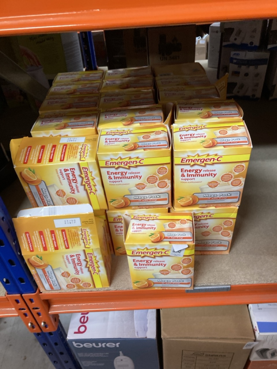 Lot 401  
            Edinburgh SR33 - Delivery Only 

                
QUANTITY OF EMERGEN-C MULTIMINERALS FOR ADULTS, WITH VITAMIN C, SUPER ORANGE 24PK...