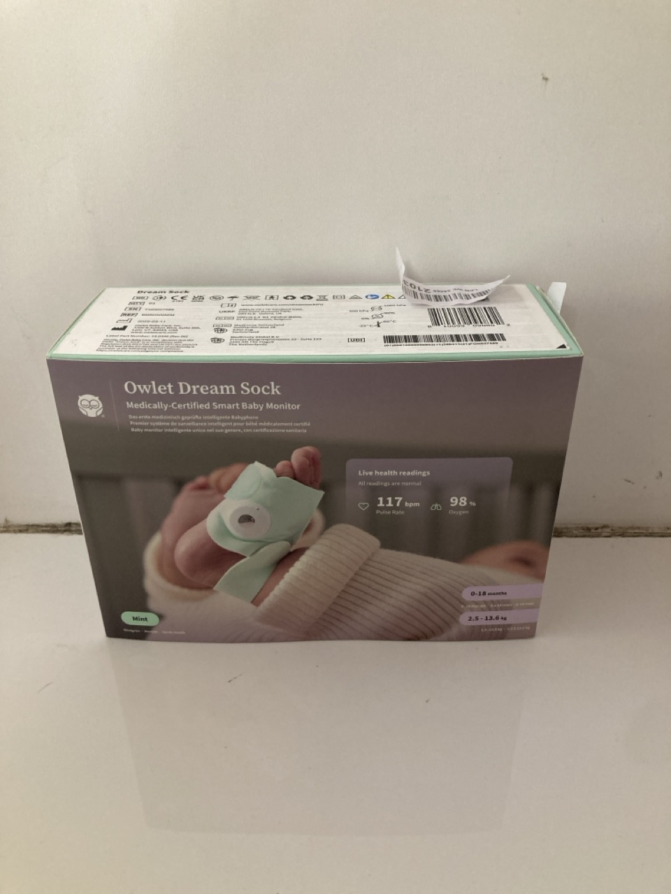 Lot 403  
            Edinburgh SR33 - Delivery Only 

                
OWLET DREAM SOCK® - SMART BABY MONITOR - TRACK LIVE PULSE (HEART) RATE, OXYGEN IN...