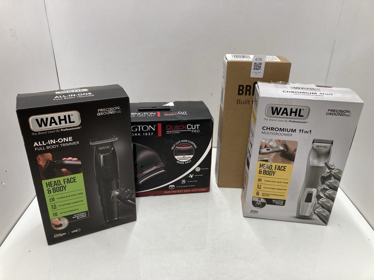 Lot 426  
            Edinburgh SR33 - Delivery Only 

                
QUANTITY OF HEALTH & BEAUTY ITEMS TO INCLUDE WAHL ALL-IN-ONE FULL BODY TRIMMER FO...