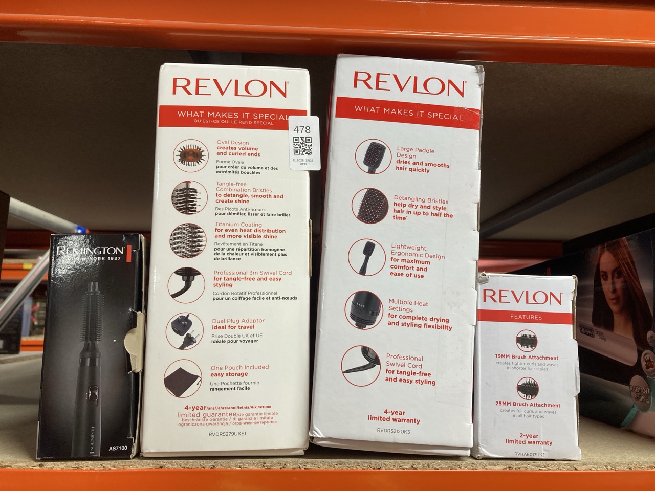 Lot 478  
            Edinburgh SR33 - Delivery Only 

                
QUANTITY OF HEALTH & BEAUTY ITEMS TO INCLUDE REVLON HAIR TOOLS RVHA6017UK HOT AIR...