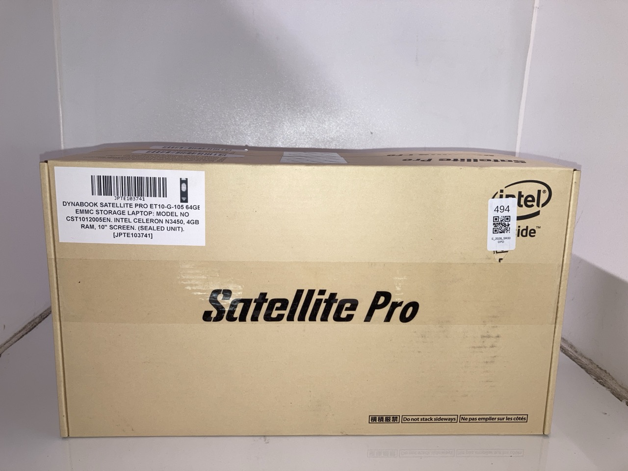 Lot 494  
            Edinburgh SR33 - Delivery Only 

                
X2 DYNABOOK SATELLITE PRO ET10-G-105 64GB EMMC STORAGE LAPTOP: MODEL NO CST101200...