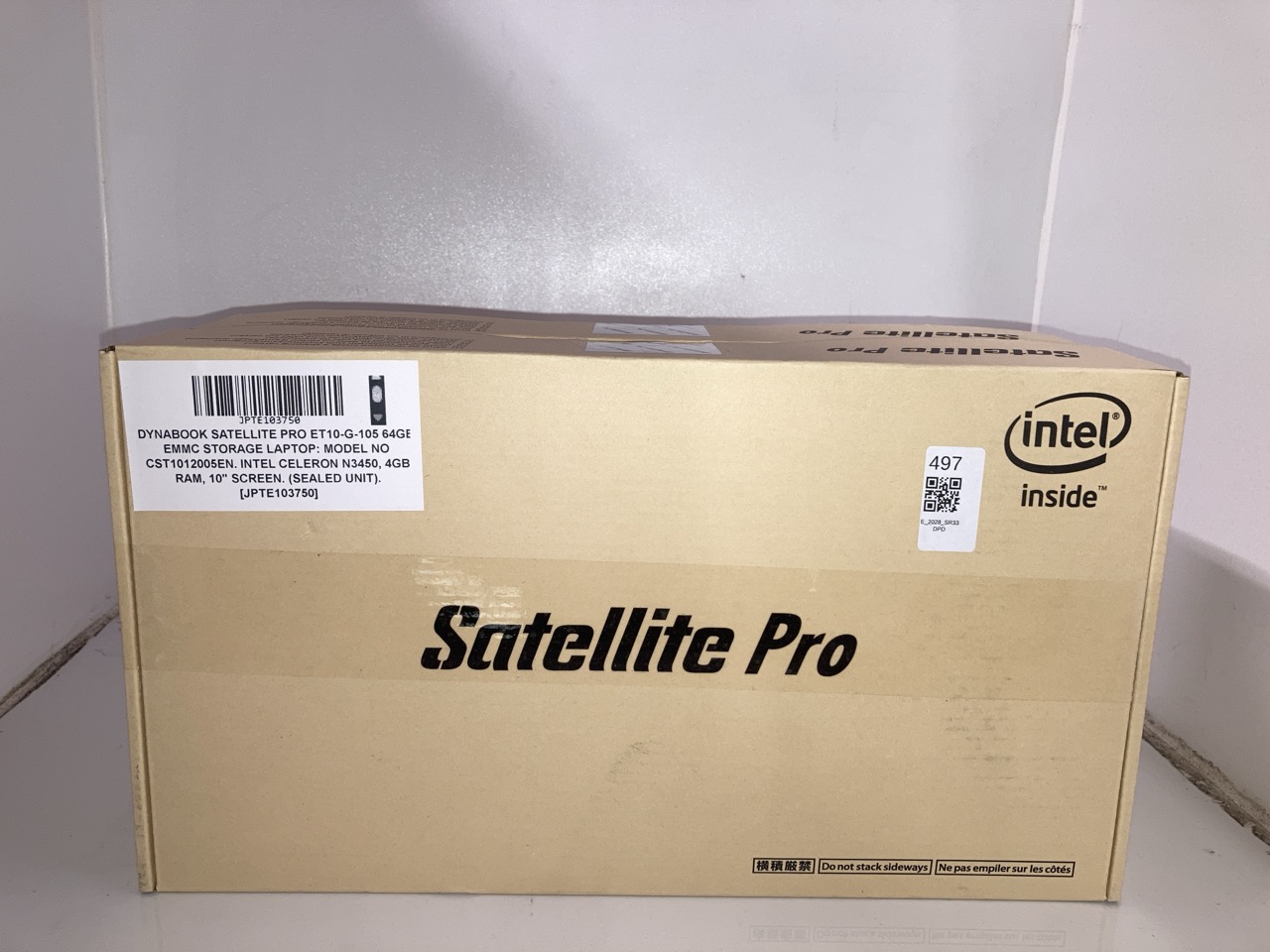 Lot 497  
            Edinburgh SR33 - Delivery Only 

                
X2 DYNABOOK SATELLITE PRO ET10-G-105 64GB EMMC STORAGE LAPTOP: MODEL NO CST101200...