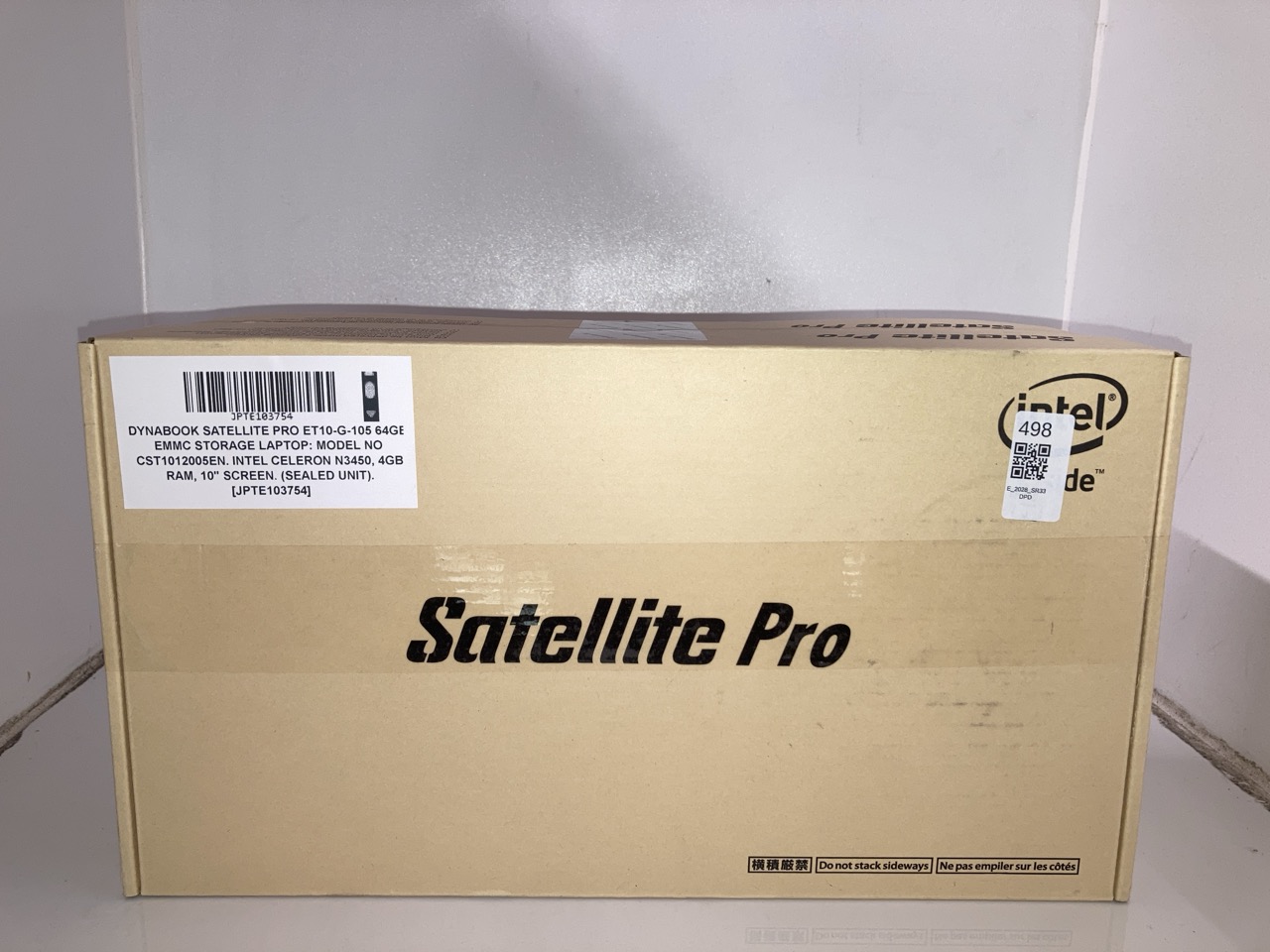 Lot 498  
            Edinburgh SR33 - Delivery Only 

                
X2 DYNABOOK SATELLITE PRO ET10-G-105 64GB EMMC STORAGE LAPTOP: MODEL NO CST101200...
