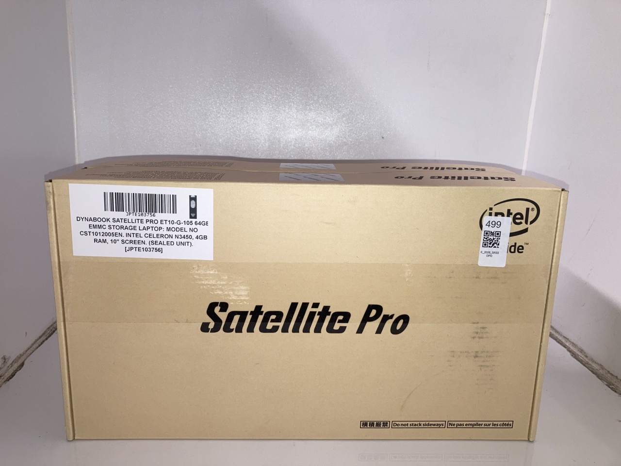 Lot 499  
            Edinburgh SR33 - Delivery Only 

                
X2 DYNABOOK SATELLITE PRO ET10-G-105 64GB EMMC STORAGE LAPTOP: MODEL NO CST101200...