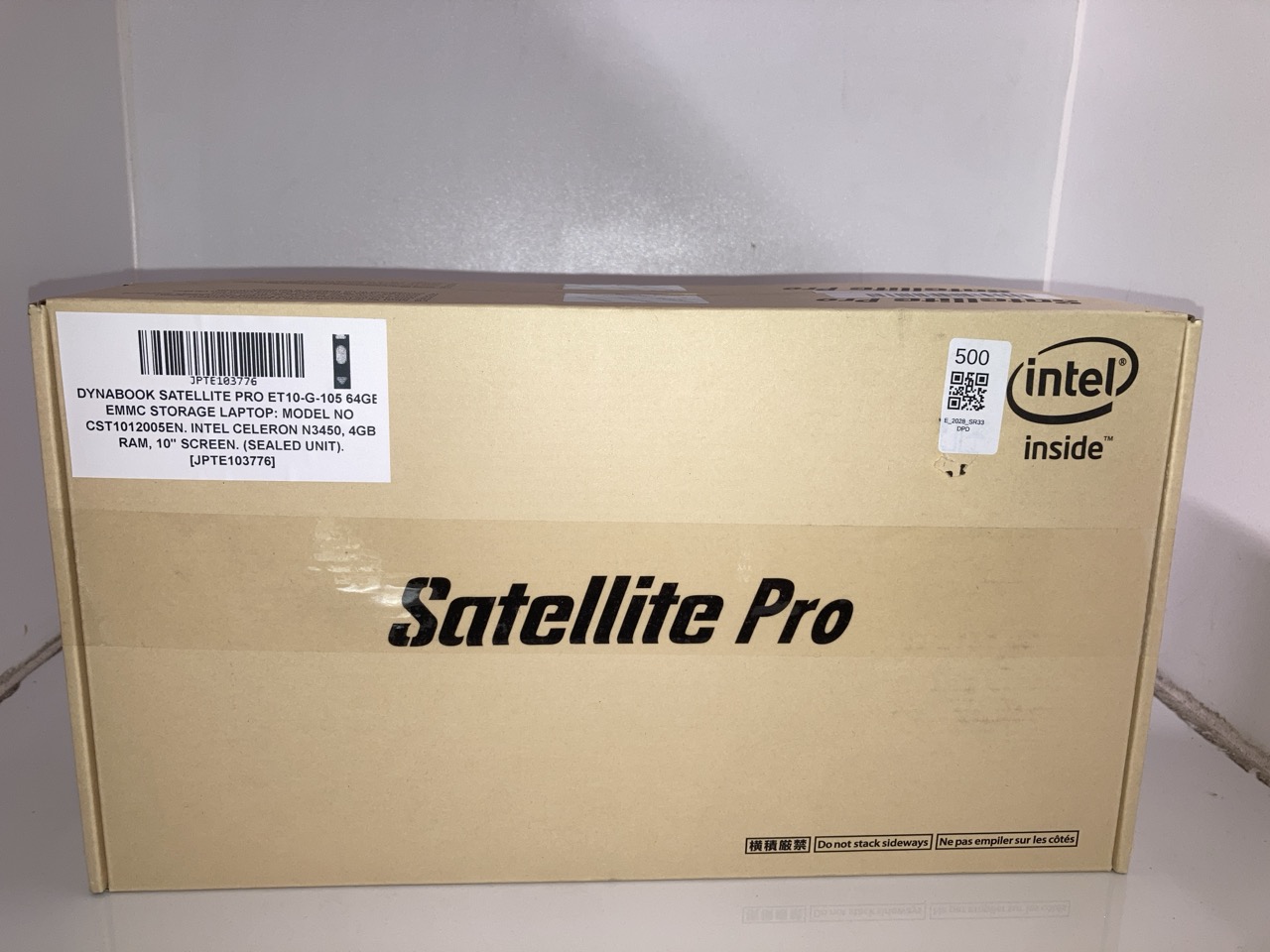 Lot 500  
            Edinburgh SR33 - Delivery Only 

                
X2 DYNABOOK SATELLITE PRO ET10-G-105 64GB EMMC STORAGE LAPTOP: MODEL NO CST101200...