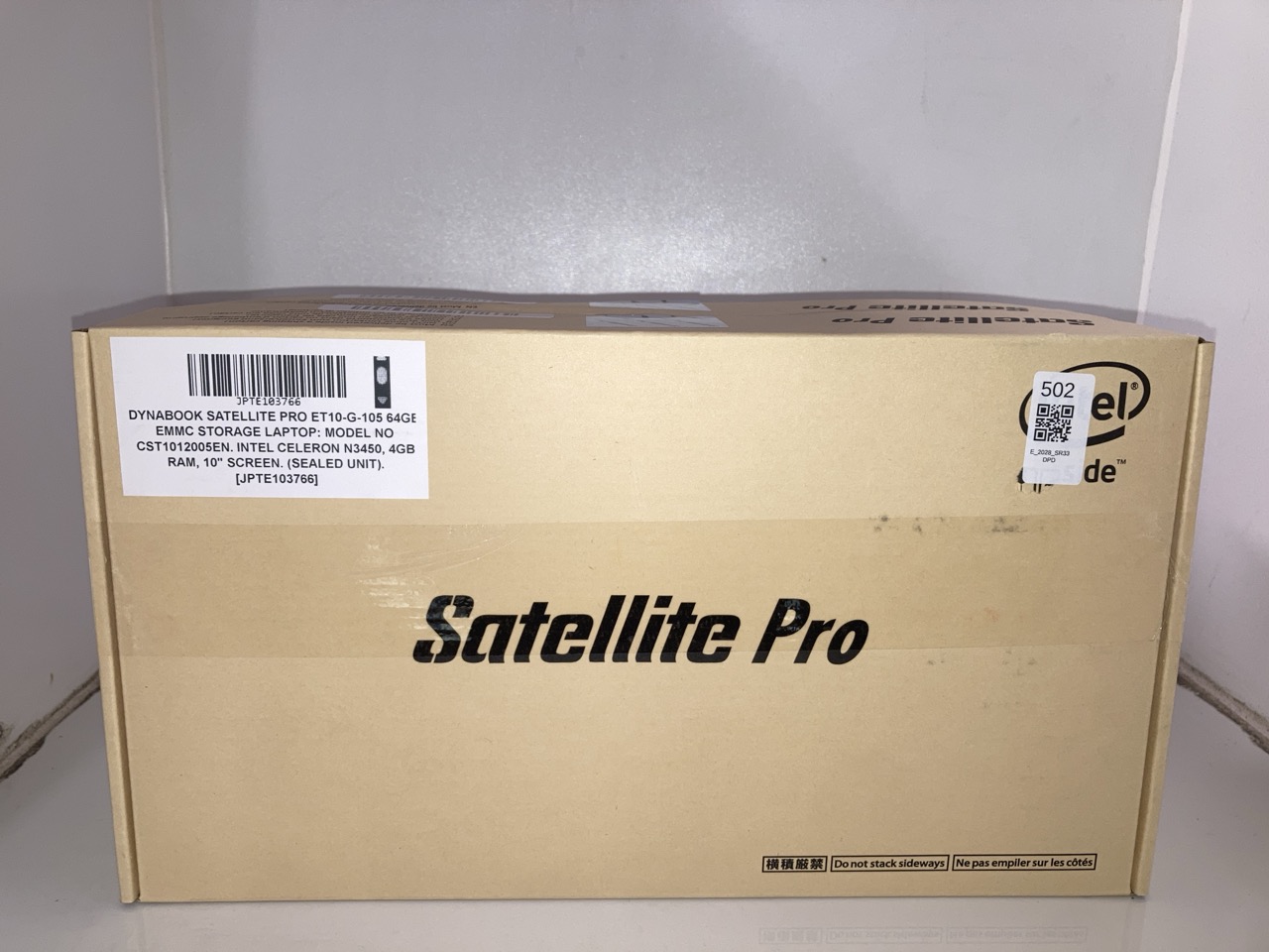 Lot 502  
            Edinburgh SR33 - Delivery Only 

                
X2 DYNABOOK SATELLITE PRO ET10-G-105 64GB EMMC STORAGE LAPTOP: MODEL NO CST101200...