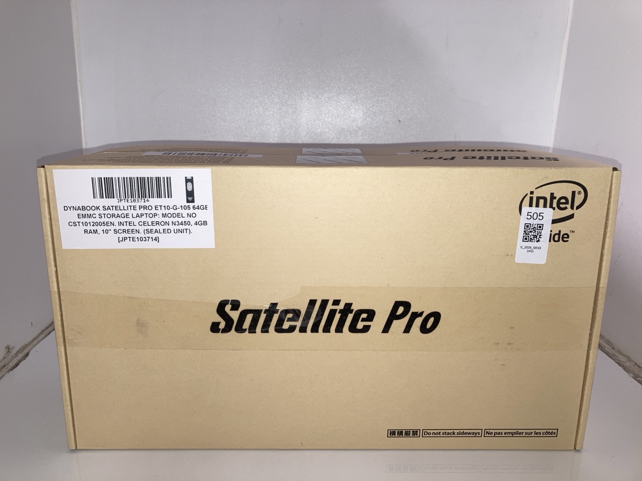 Lot 505  
            Edinburgh SR33 - Delivery Only 

                
2X DYNABOOK SATELLITE PRO ET10-G-105 64GB EMMC STORAGE LAPTOP: MODEL NO CST101200...