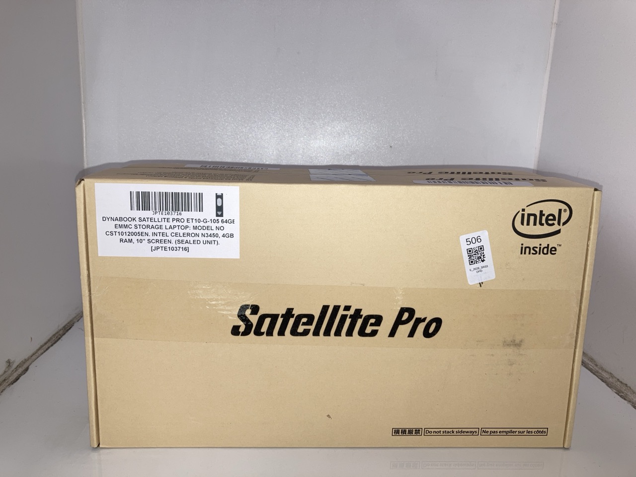 Lot 506  
            Edinburgh SR33 - Delivery Only 

                
2X DYNABOOK SATELLITE PRO ET10-G-105 64GB EMMC STORAGE LAPTOP: MODEL NO CST101200...