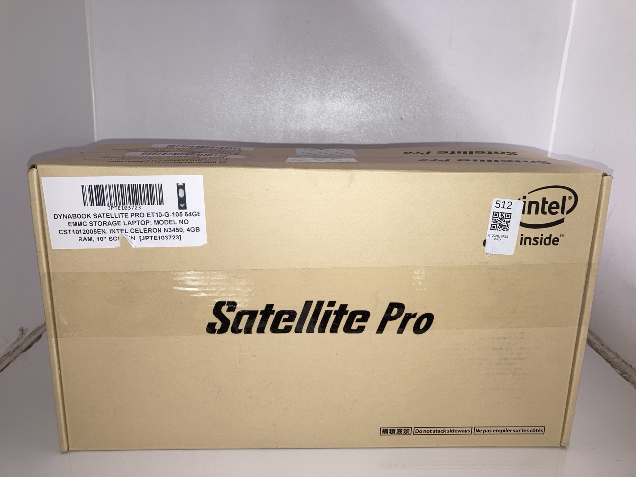 Lot 512  
            Edinburgh SR33 - Delivery Only 

                
X2 DYNABOOK SATELLITE PRO ET10-G-105 64GB EMMC STORAGE LAPTOP: MODEL NO CST101200...