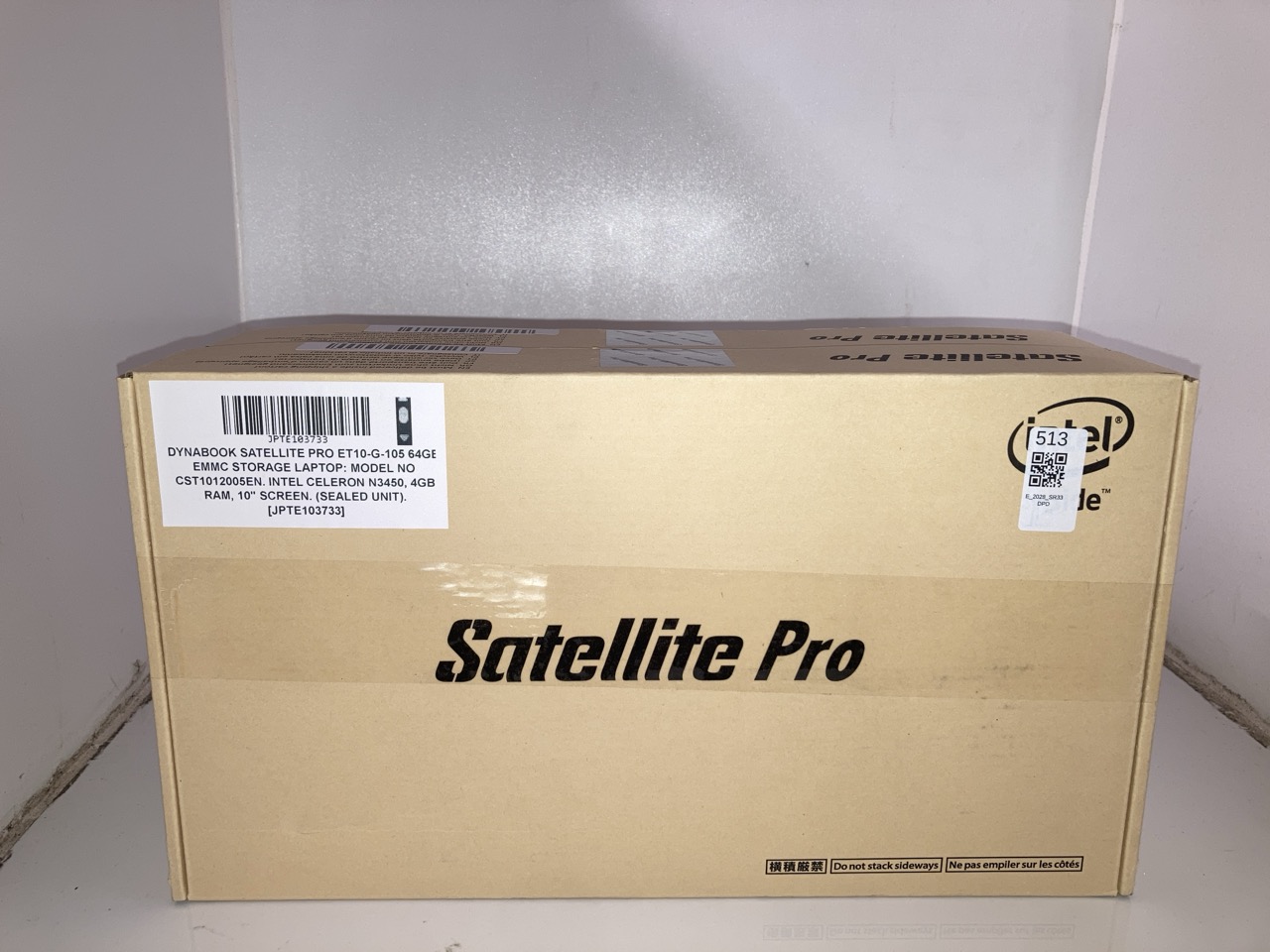 Lot 513  
            Edinburgh SR33 - Delivery Only 

                
X2 DYNABOOK SATELLITE PRO ET10-G-105 64GB EMMC STORAGE LAPTOP: MODEL NO CST101200...