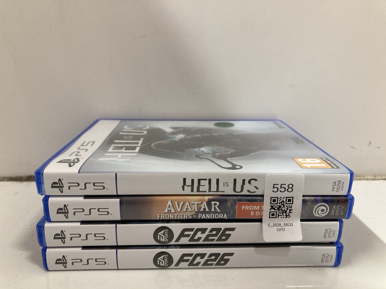 Lot 558  
            Edinburgh SR33 - Delivery Only 

                
QUANTITY OF CONSOLE GAMES TO INCLUDE EA SPORTS FC 26 STANDARD EDITION PS5 | VIDEO...