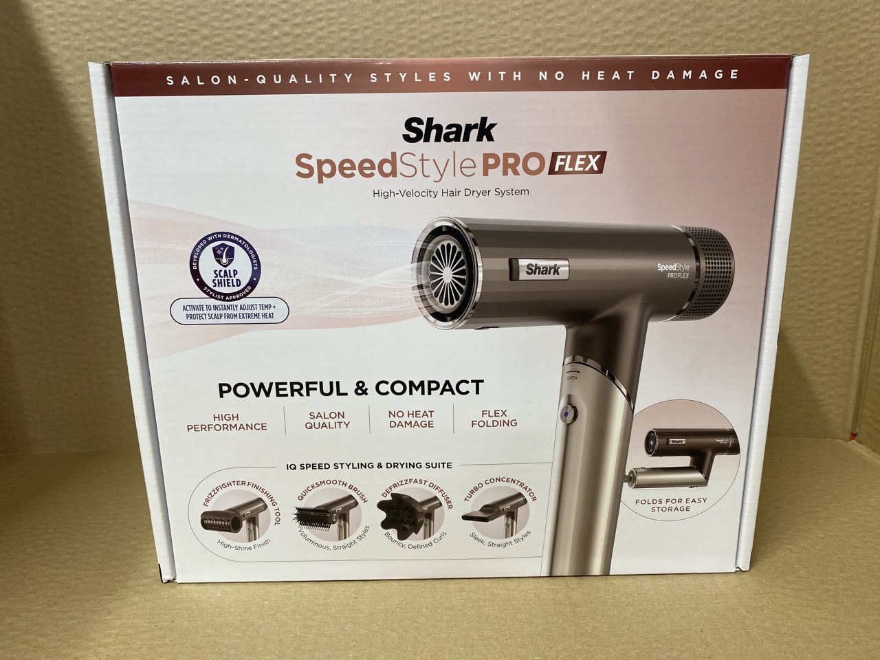 Lot 575  
            Edinburgh SR33 - Delivery Only 

                
SHARK SPEEDSTYLE PRO FLEX HAIR DRYER, HIGH PERFORMANCE HIGH-VELOCITY HAIR-DRYER S...
