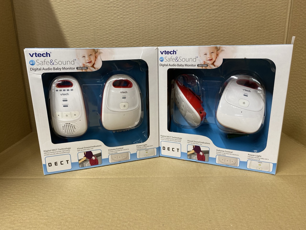 Lot 580  
            Edinburgh SR33 - Delivery Only 

                
2 X VTECH BM1000 DIGITAL AUDIO BABY MONITOR, PARENT UNIT, LONG RANGE, DIGITAL WIR...