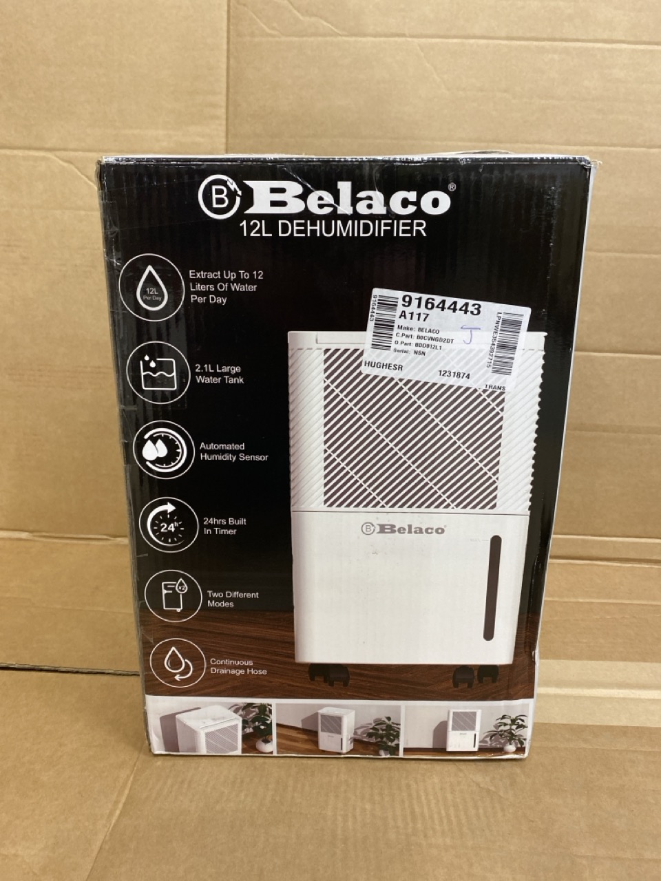 Lot 612  
            Edinburgh SR33 - Delivery Only 

                
BELACO 12L COMPRESSOR DEHUMIDIFIER FOR HOME, PORTABLE MOISTURE REMOVER FOR DAMP &...