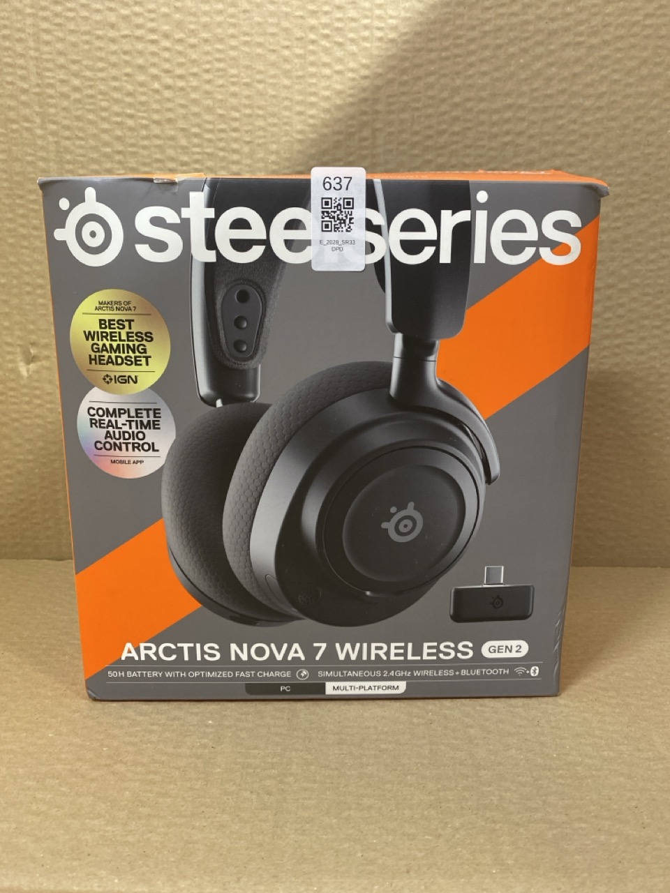 Lot 637  
            Edinburgh SR33 - Delivery Only 

                
STEELSERIES ARCTIS NOVA 7 WIRELESS GEN 2 - WIRELESS GAMING HEADSET FOR PC - COMPA...