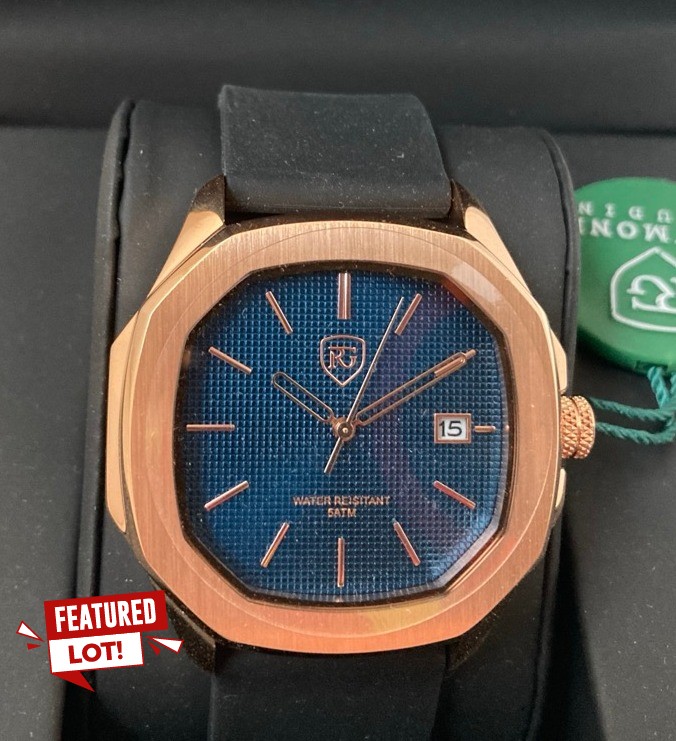 Lot 8  
            Edinburgh SR33 - Delivery Only 

                
MENS RAYMOND GAUDIN WATCH-316 STAINLESS STEEL CASE & STRAP-5ATM WATER RESISTANT-W...